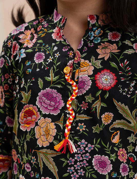 2 PIECE FLORAL PRINTED SUIT