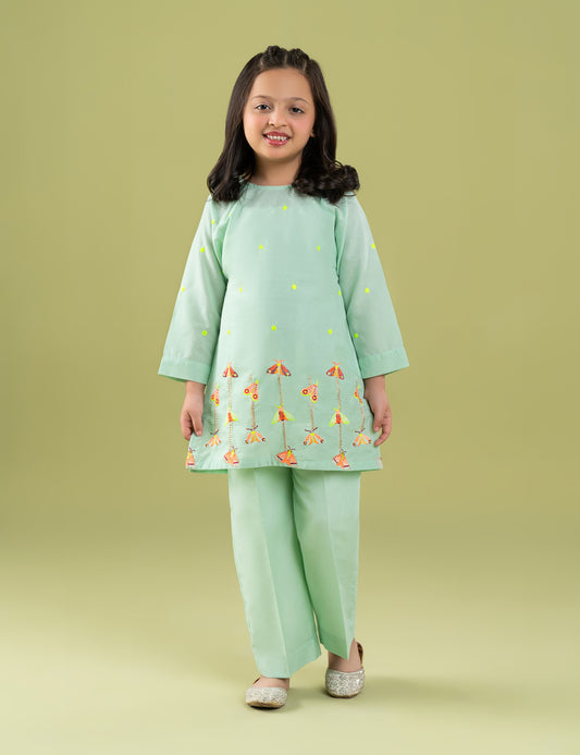 2 PIECE VIBRANT EMBROIDERED SUIT