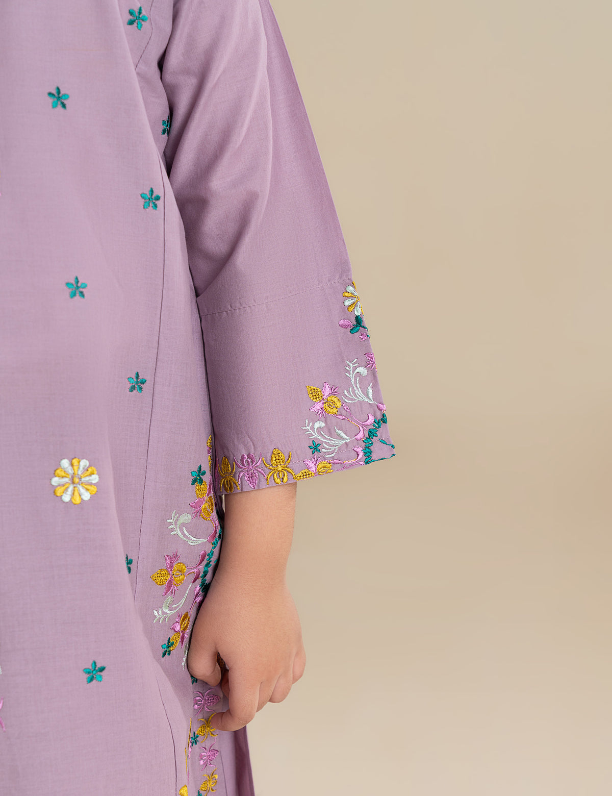 2 PIECE FLORAL EMBROIDERED SUIT