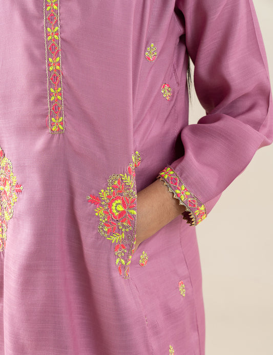 2 PIECE ALLOVER EMBROIDERED SUIT