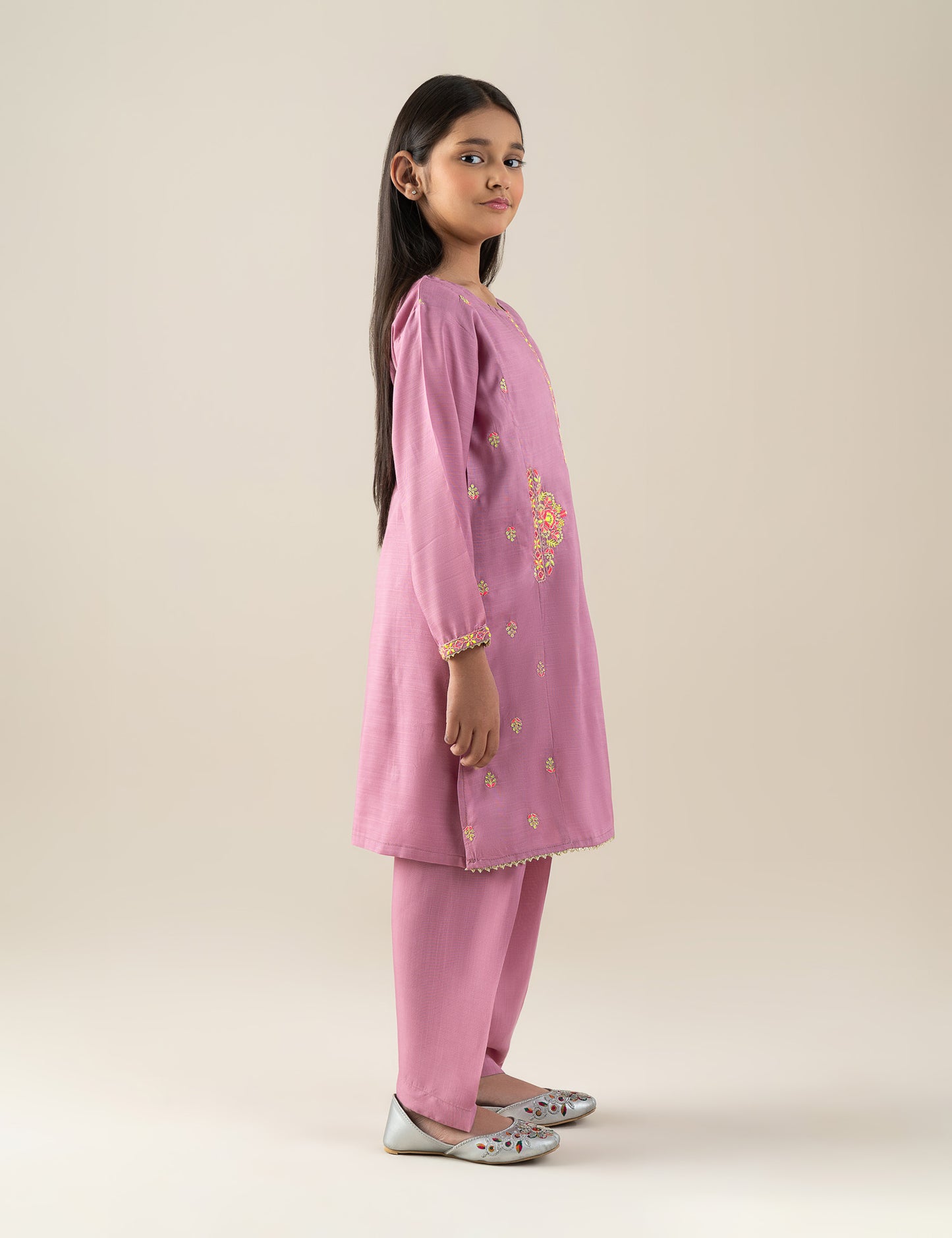 2 PIECE ALLOVER EMBROIDERED SUIT