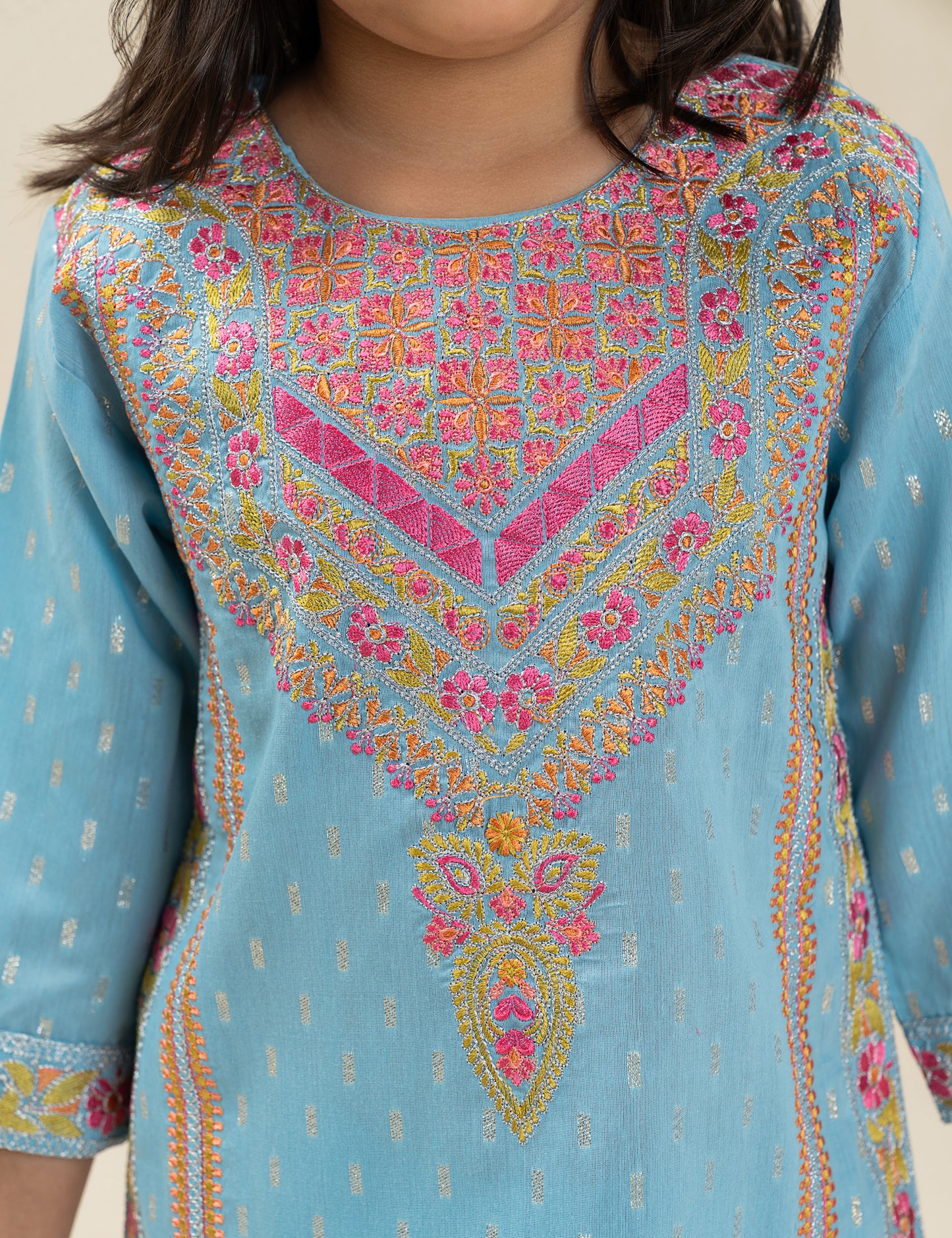 2 PIECE ETHNIC EMBROIDERED SUIT