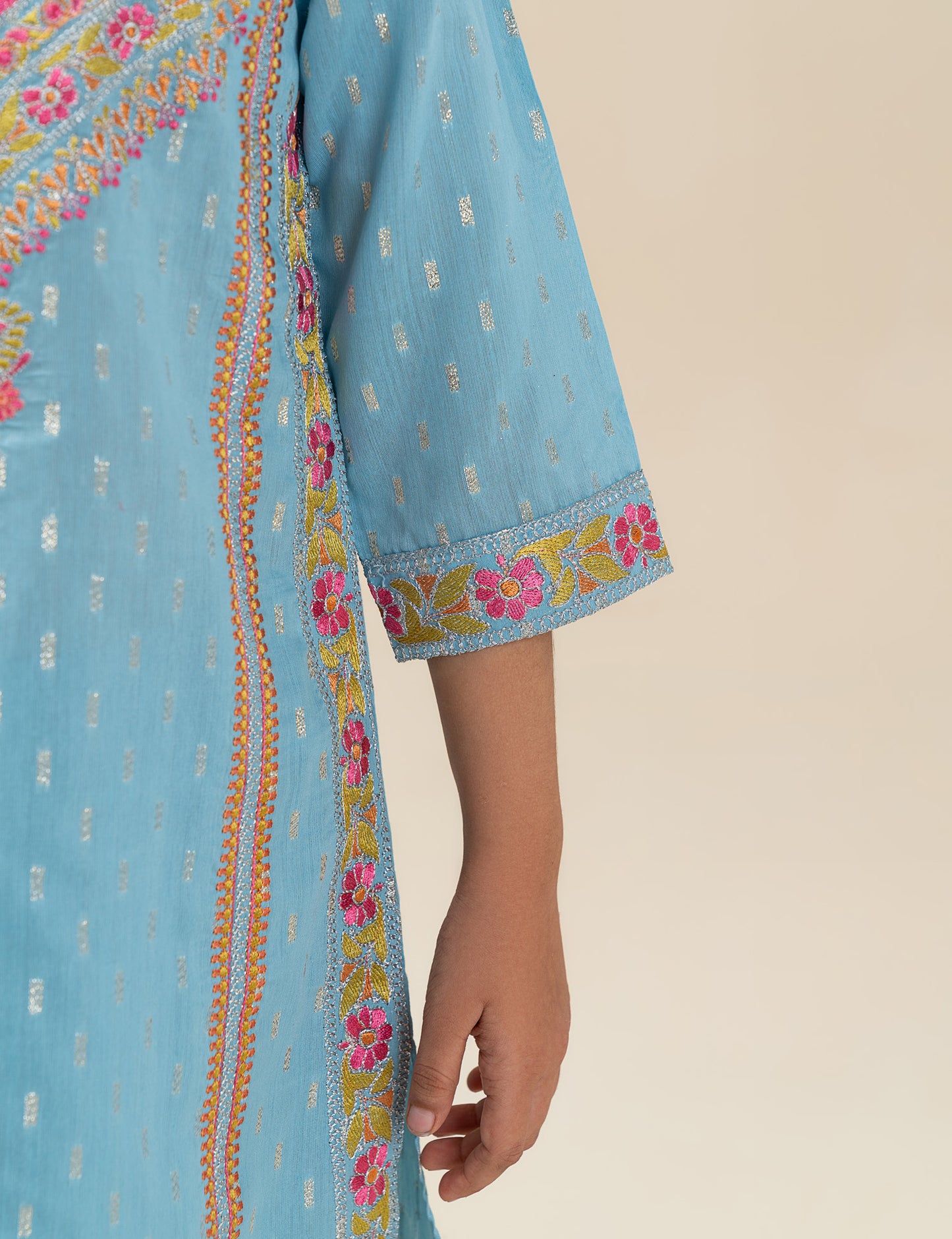 2 PIECE ETHNIC EMBROIDERED SUIT
