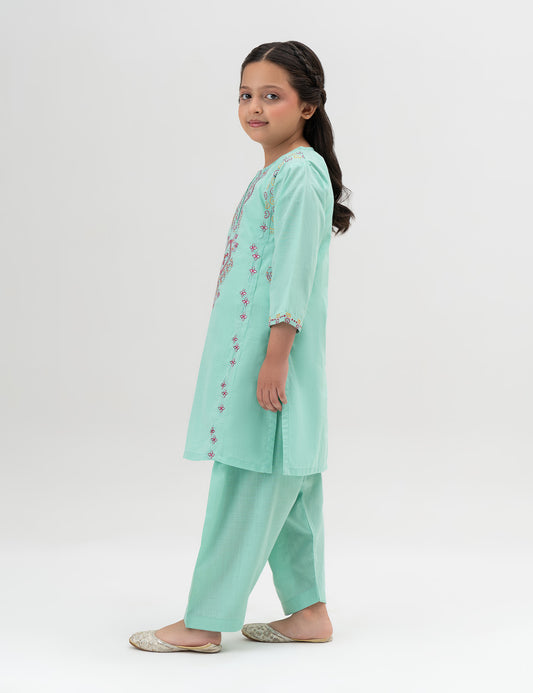 2 PIECE EMBROIDERD SUIT