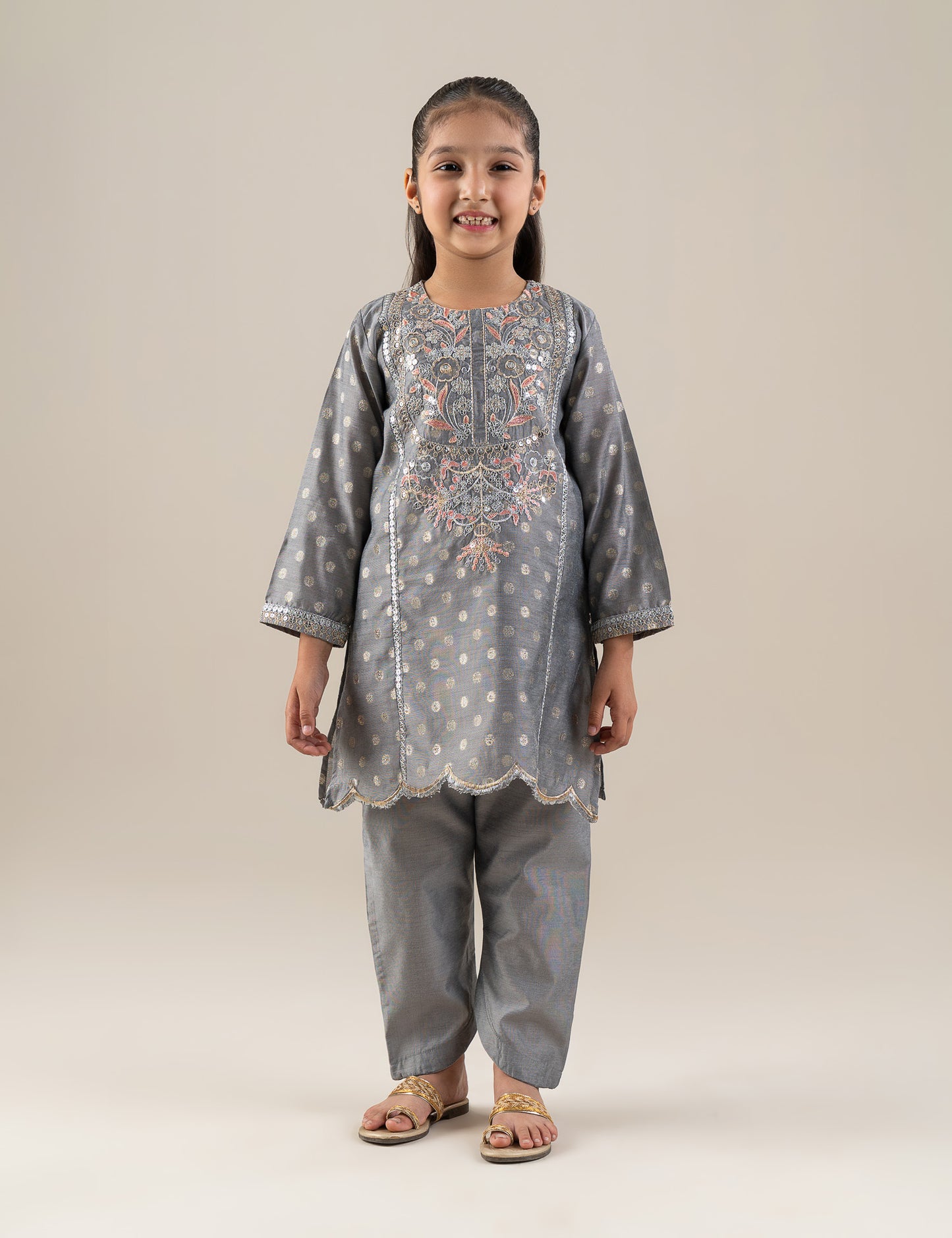 2 PIECE ETHNIC EMBROIDERED SUIT