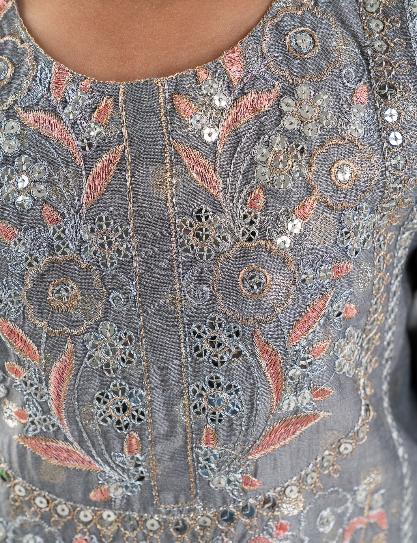 2 PIECE ETHNIC EMBROIDERED SUIT