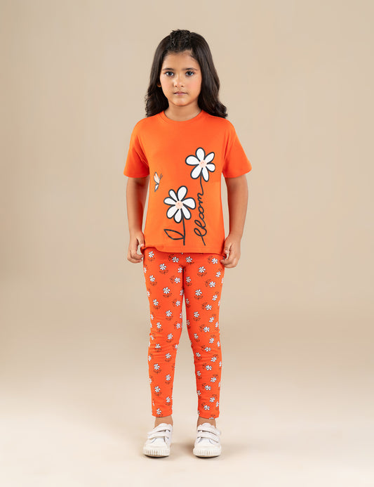 2 PIECE FLORAL PRINTED SUIT