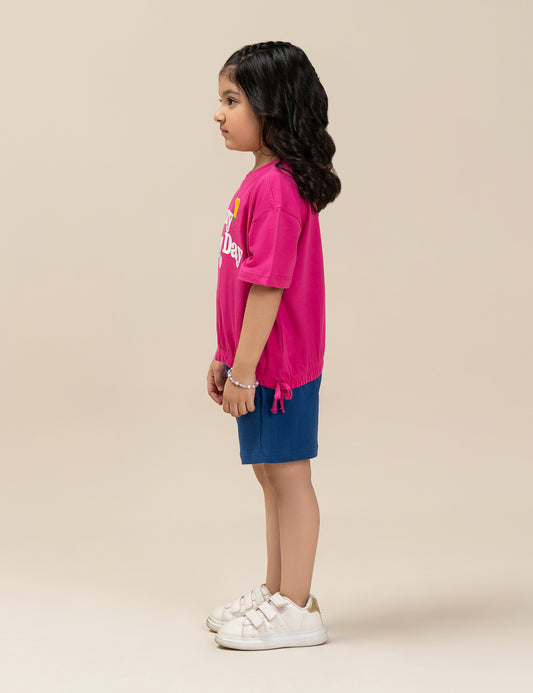 2 PIECE SUNNY HAPPY DAY GRAPHIC SUIT