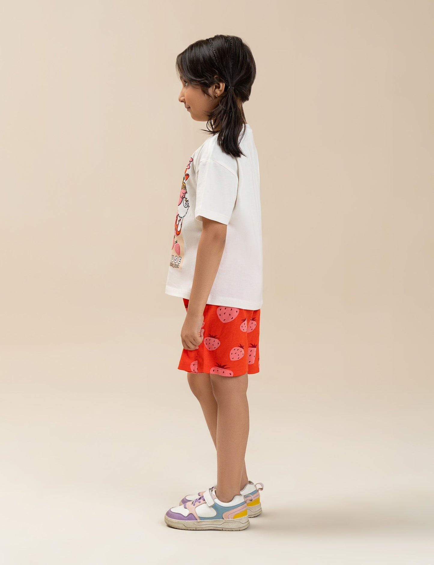 2 PIECE DISNEY MINNIE MOUSE STRAWBERRY PRINTED SUIT