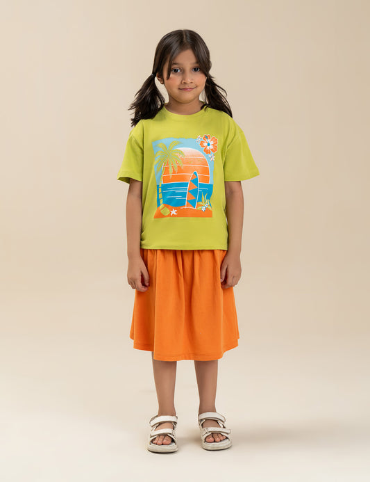 2 PIECE BEACH GRAPHIC SUIT