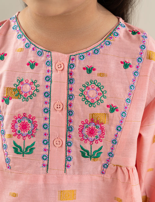 2 PIECE FLORAL EMBROIDERED SUIT