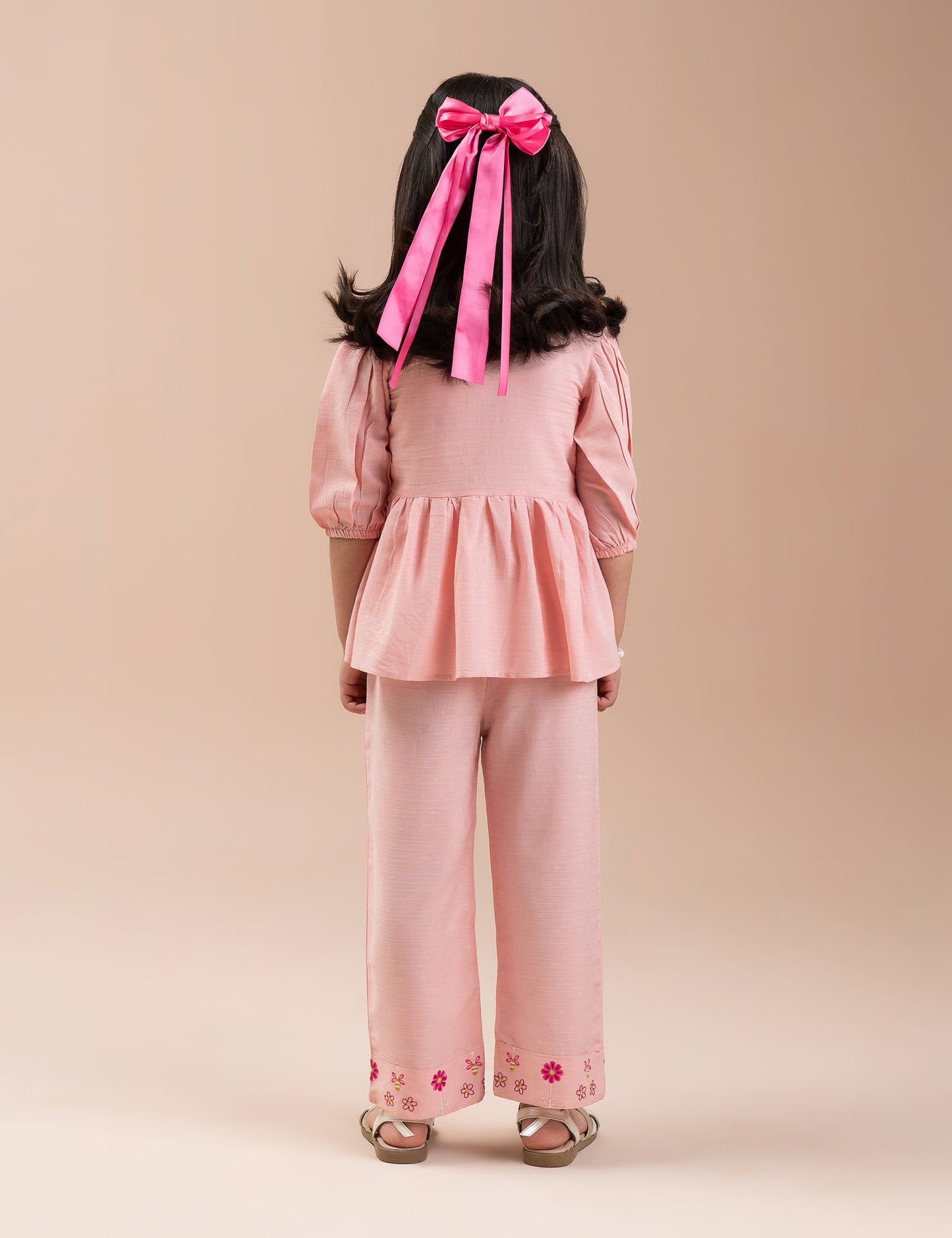 2 PIECE BUTTERFLY EMBROIDERED SUIT