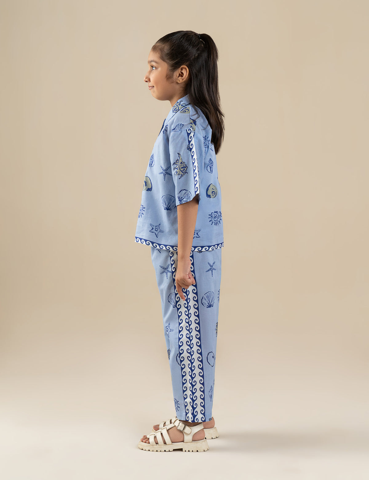 2 PIECE SEA SHELL PRINTED SUIT