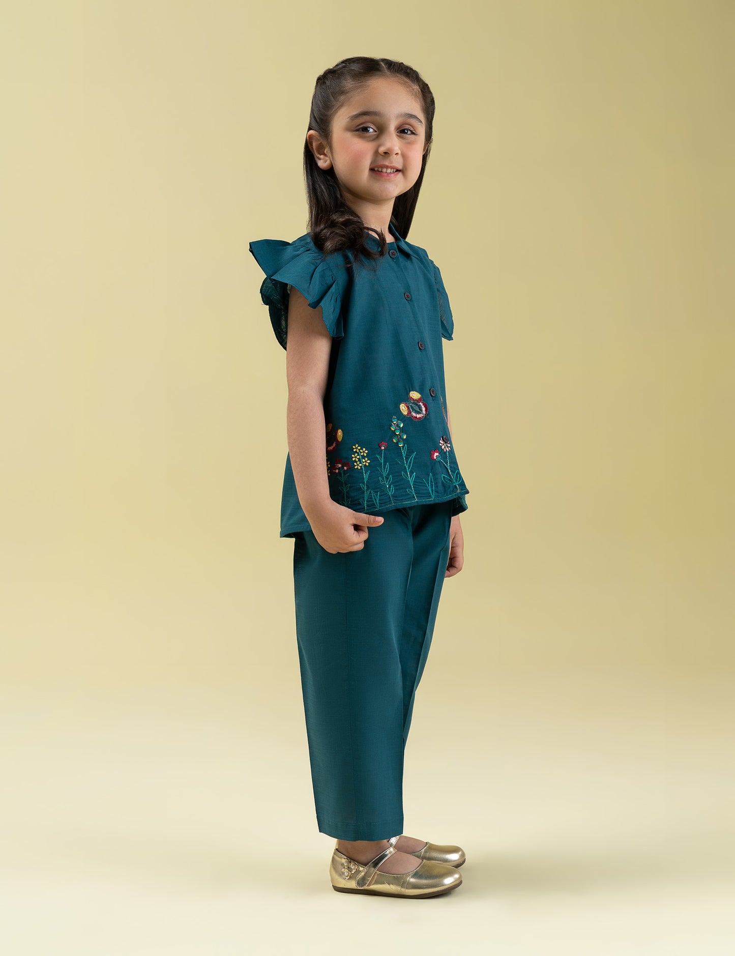2 PIECE EMBROIDERED SUIT