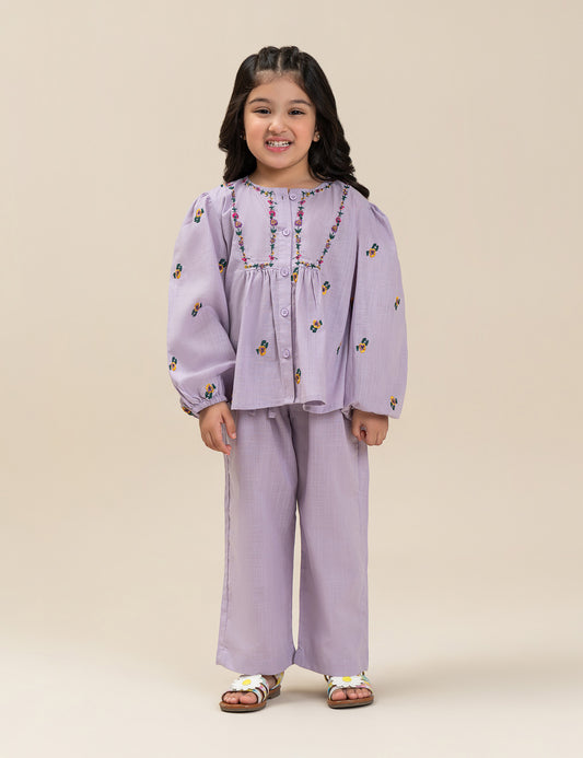 2 PIECE FLORAL EMBROIDERED SUIT