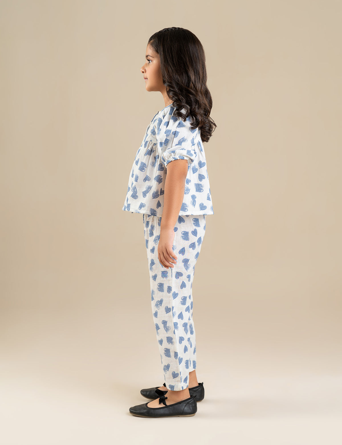 2 PIECE HEART PRINTED SUIT
