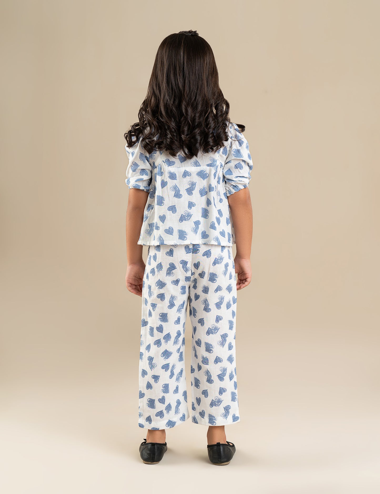 2 PIECE HEART PRINTED SUIT