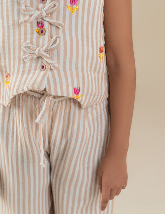 2 PIECE STRIPED SUIT