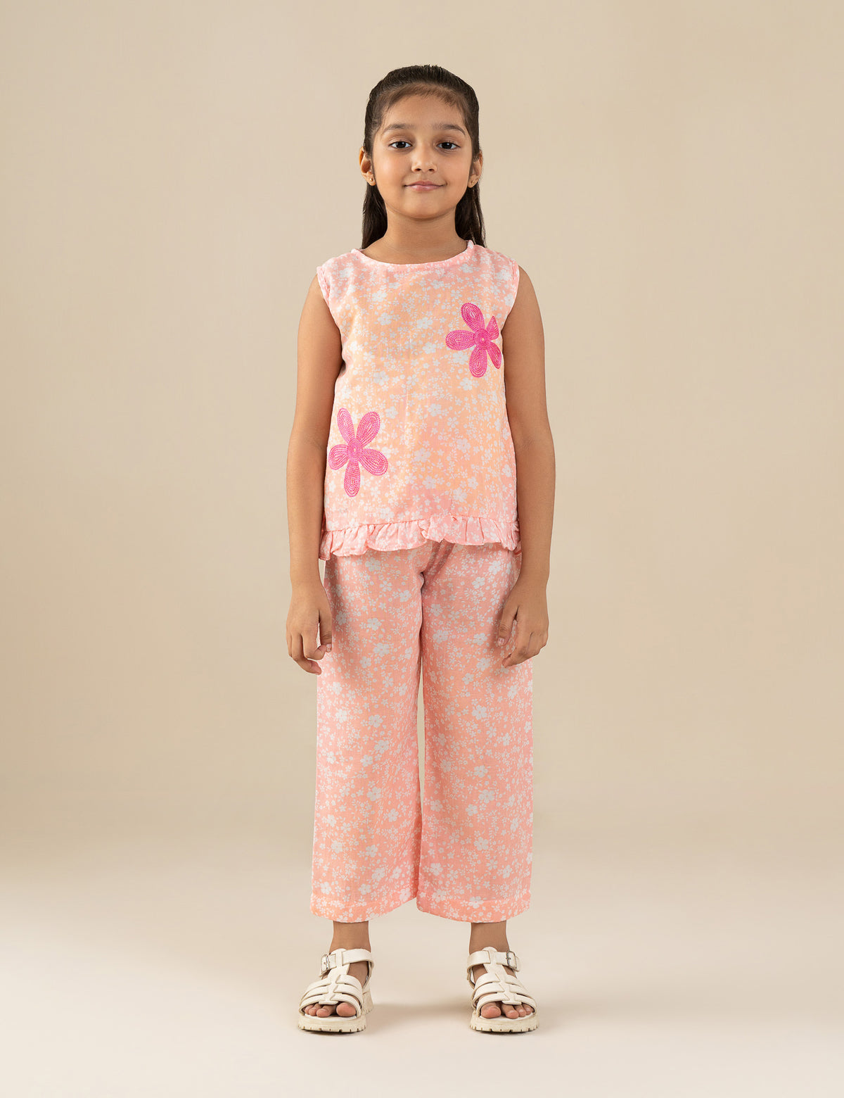 2 PIECE FLORAL PRINTED SUIT