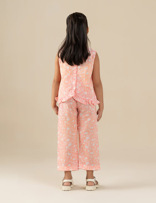 2 PIECE FLORAL PRINTED SUIT