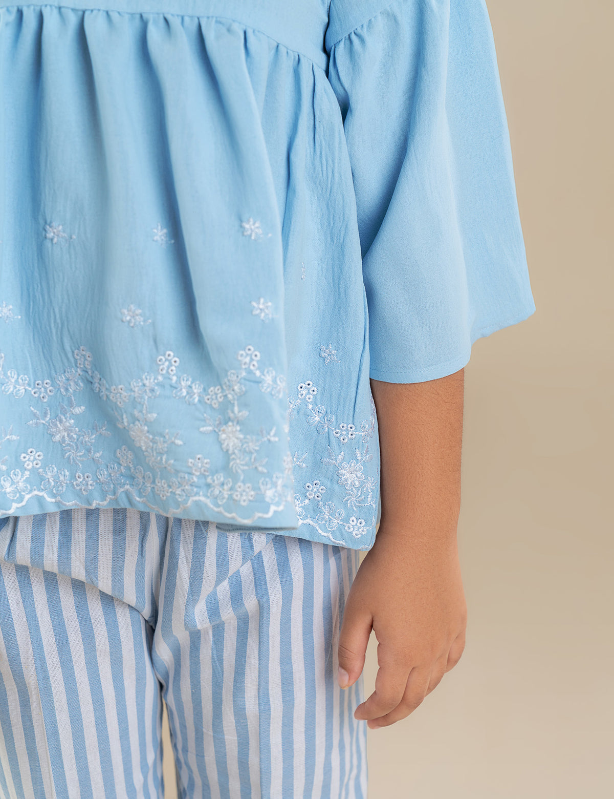 2 PIECE FLORAL EMBROIDERED SUIT
