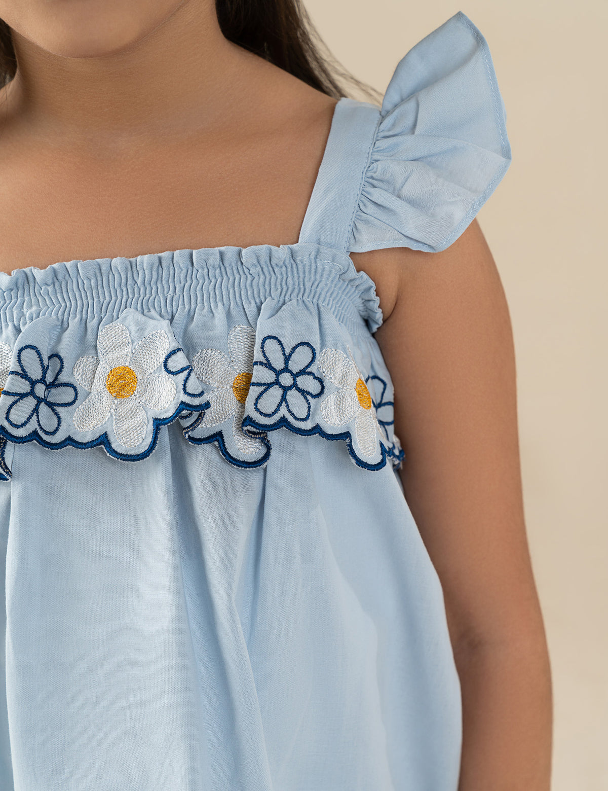 2 PIECE FLORAL EMBROIDERED SUIT