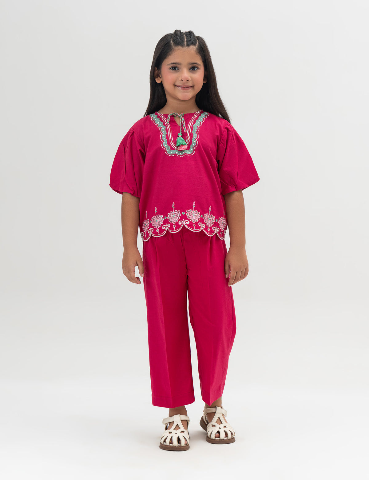 2 PIECE EMBROIDERED SUIT
