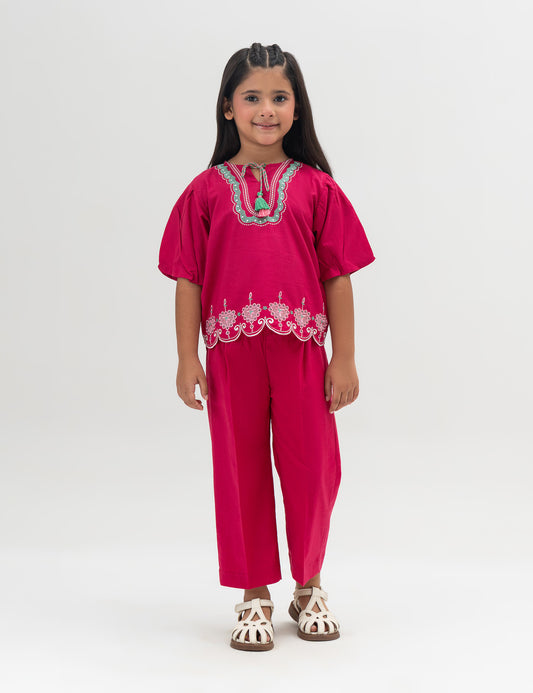 2 PIECE EMBROIDERED SUIT