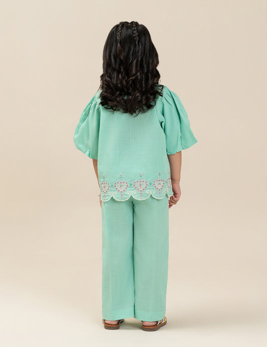 2 PIECE EMBROIDERED SUIT