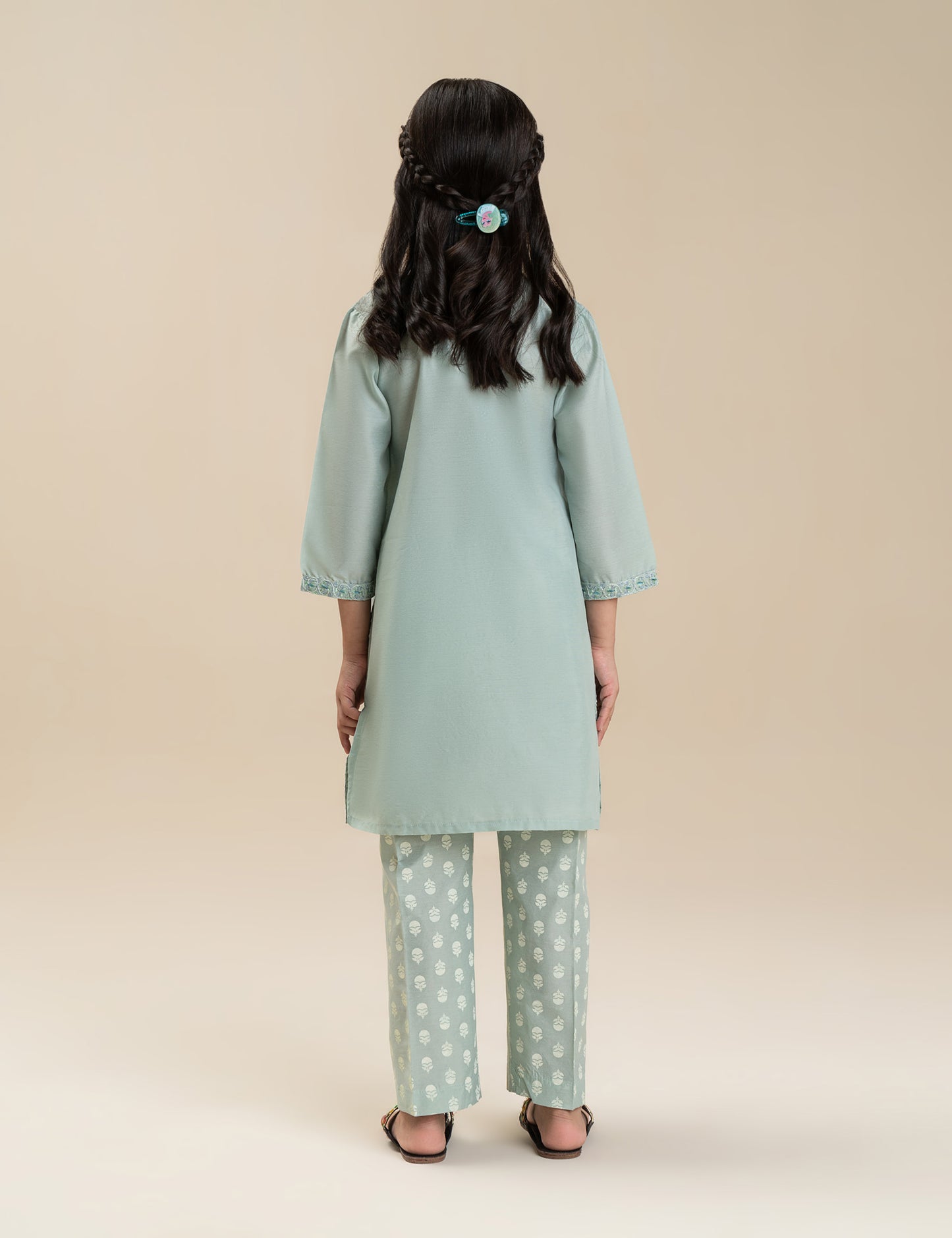 2 PIECE FLORAL EMBROIDERED SUIT