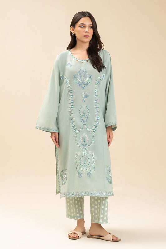 2 PIECE FLORAL EMBROIDERED SUIT
