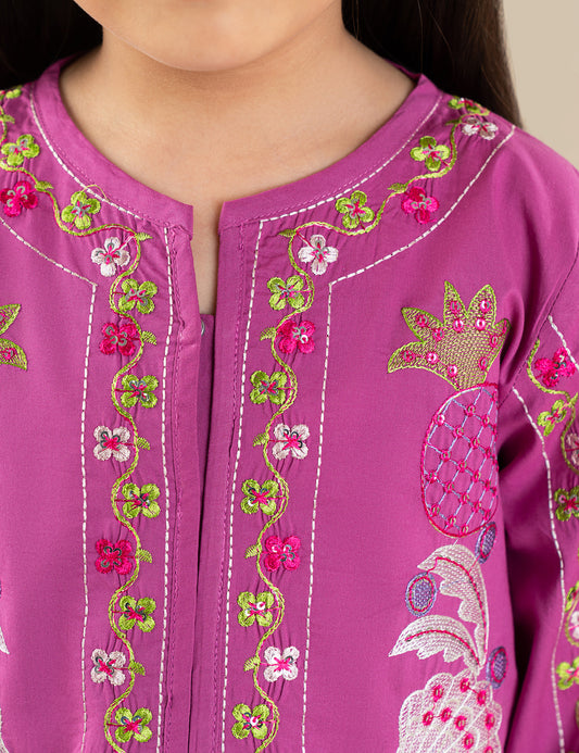 2 PIECE FLORAL EMBROIDERED SUIT
