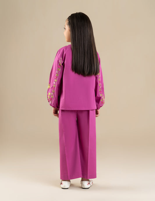 2 PIECE FLORAL EMBROIDERED SUIT