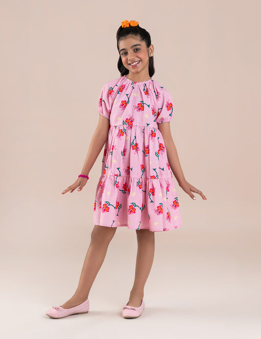 FLORAL PRINTED DRESS