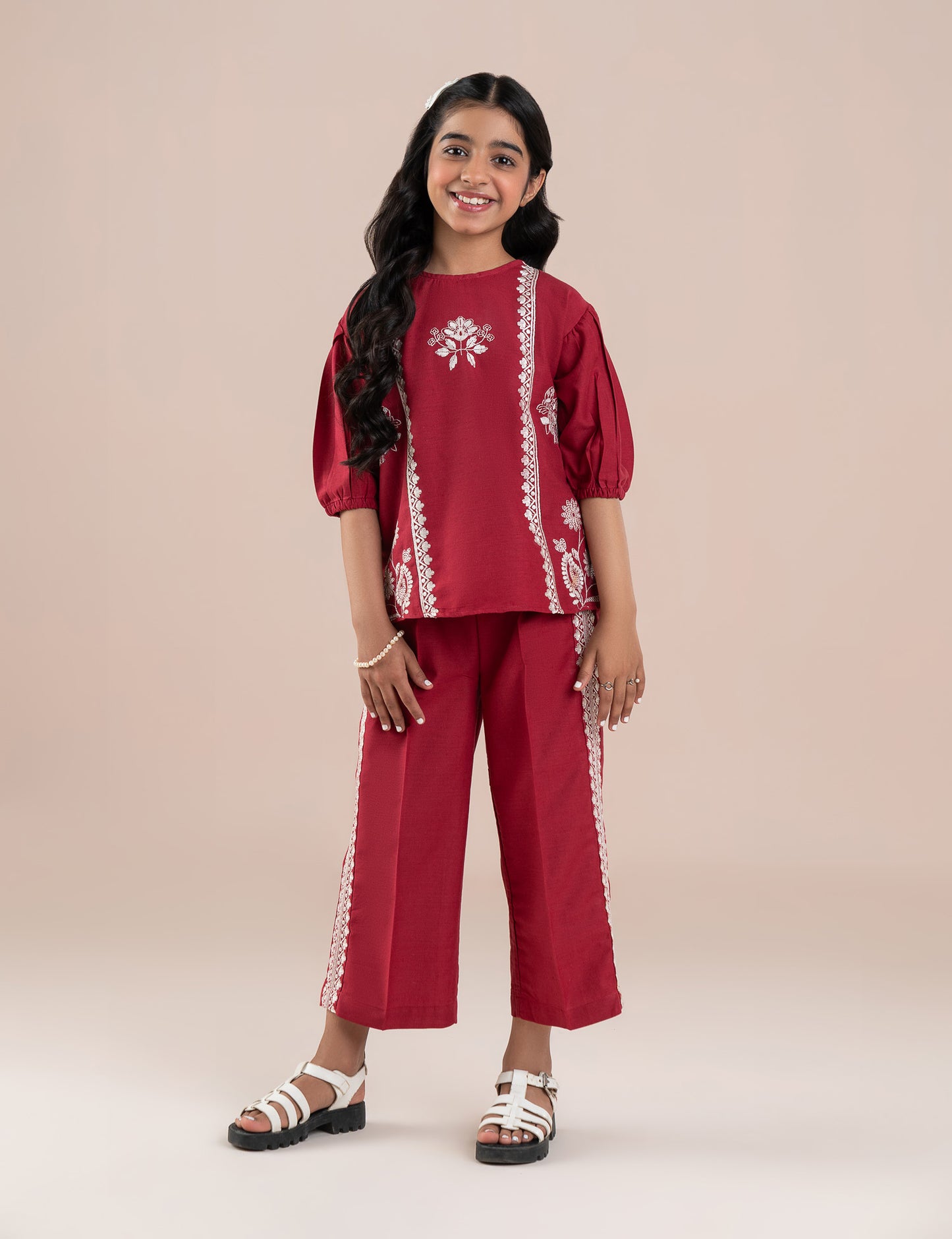 2 PIECE EMBROIDERED SUIT