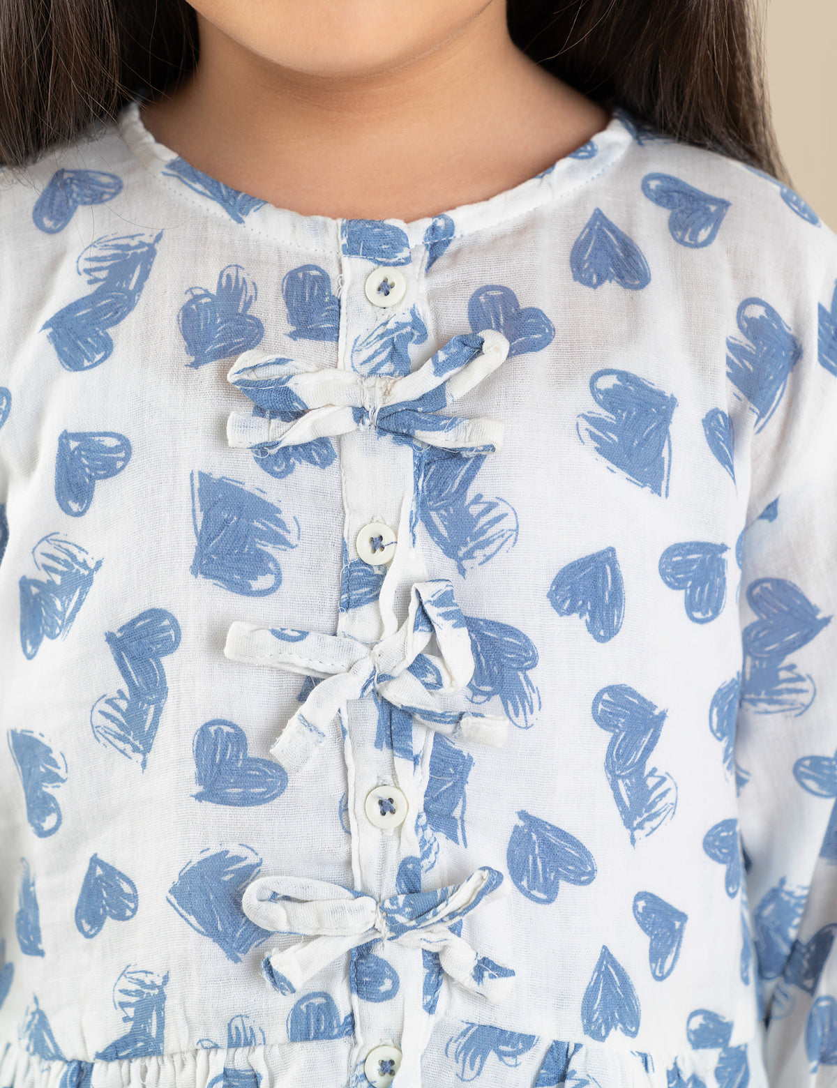 2 PIECE HEART PRINTED SUIT