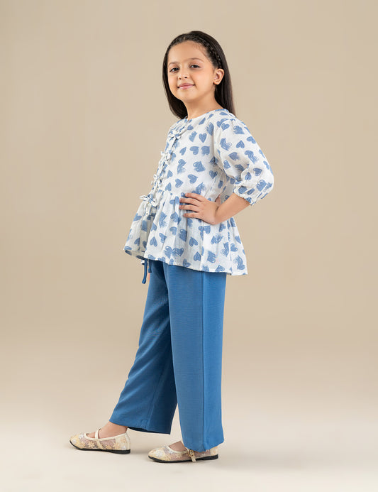 2 PIECE HEART PRINTED SUIT