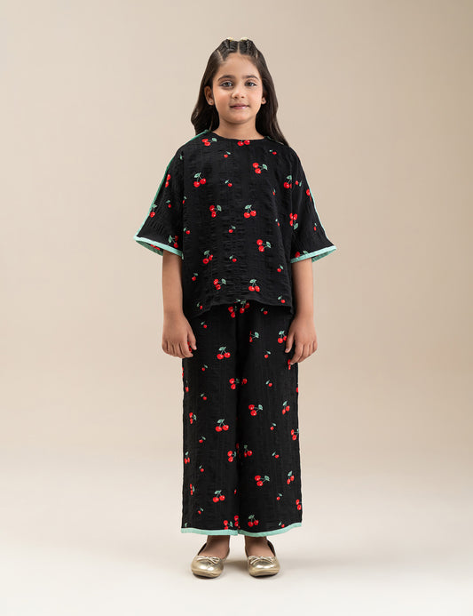 2 PIECE  CHERRY PRINTED SUIT