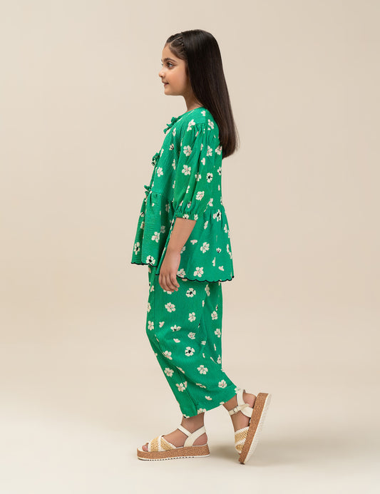 2 PIECE FLORAL PRINTED SUIT
