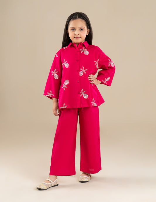 2 PINEAPPLE EMBROIDERED SUIT