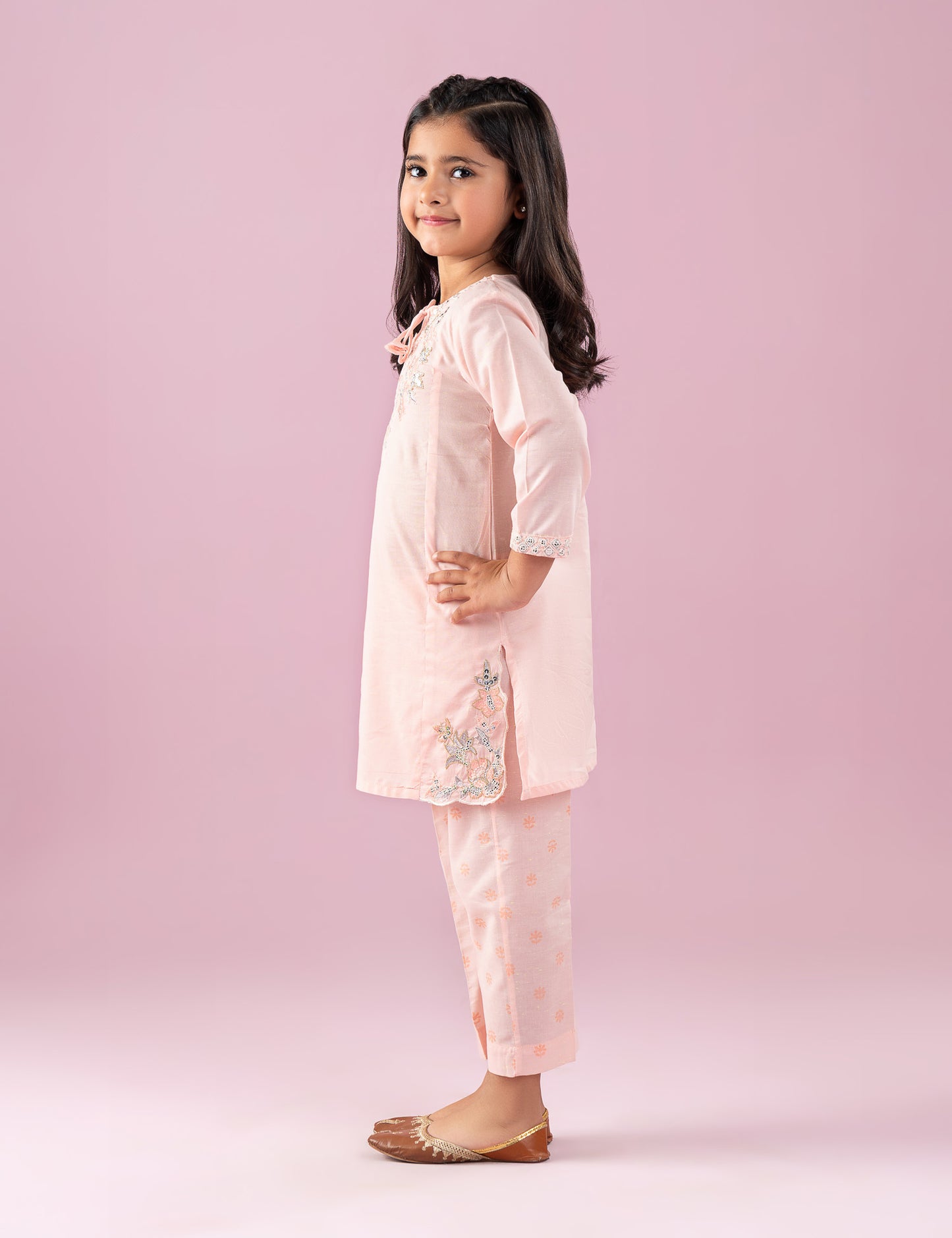 2 PIECE SEQUIN EMBROIDERED SUIT