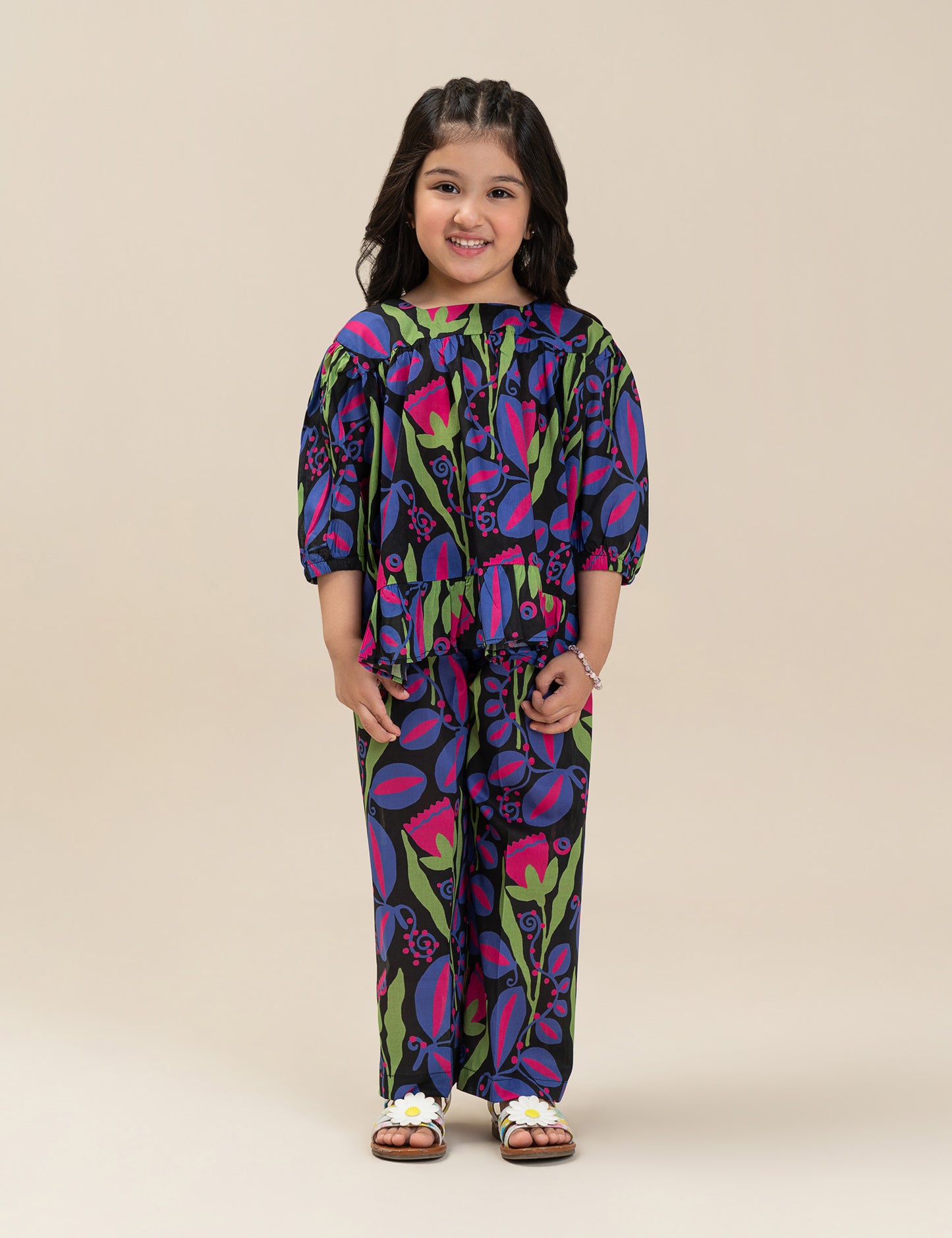 2 PIECE FLORAL PRINTED SUIT
