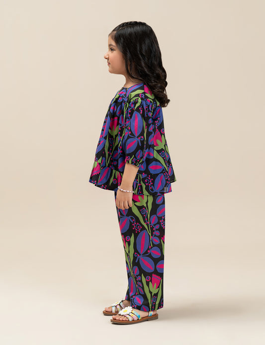 2 PIECE FLORAL PRINTED SUIT