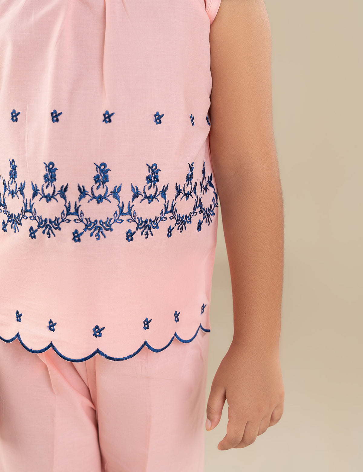 2 PIECE FLORAL EMBROIDERED SUIT