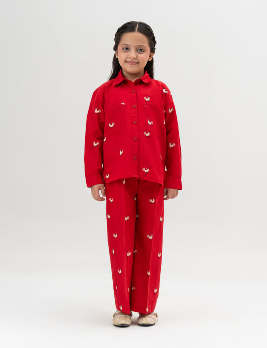 2 PIECE EMBROIDERED SUIT