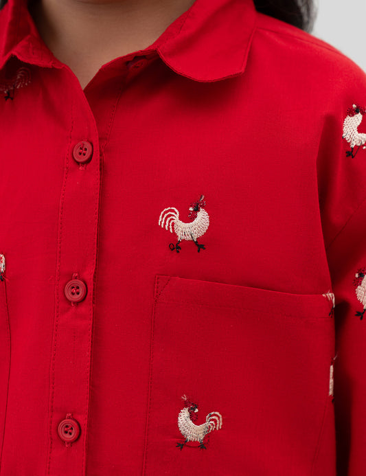 2 PIECE EMBROIDERED SUIT