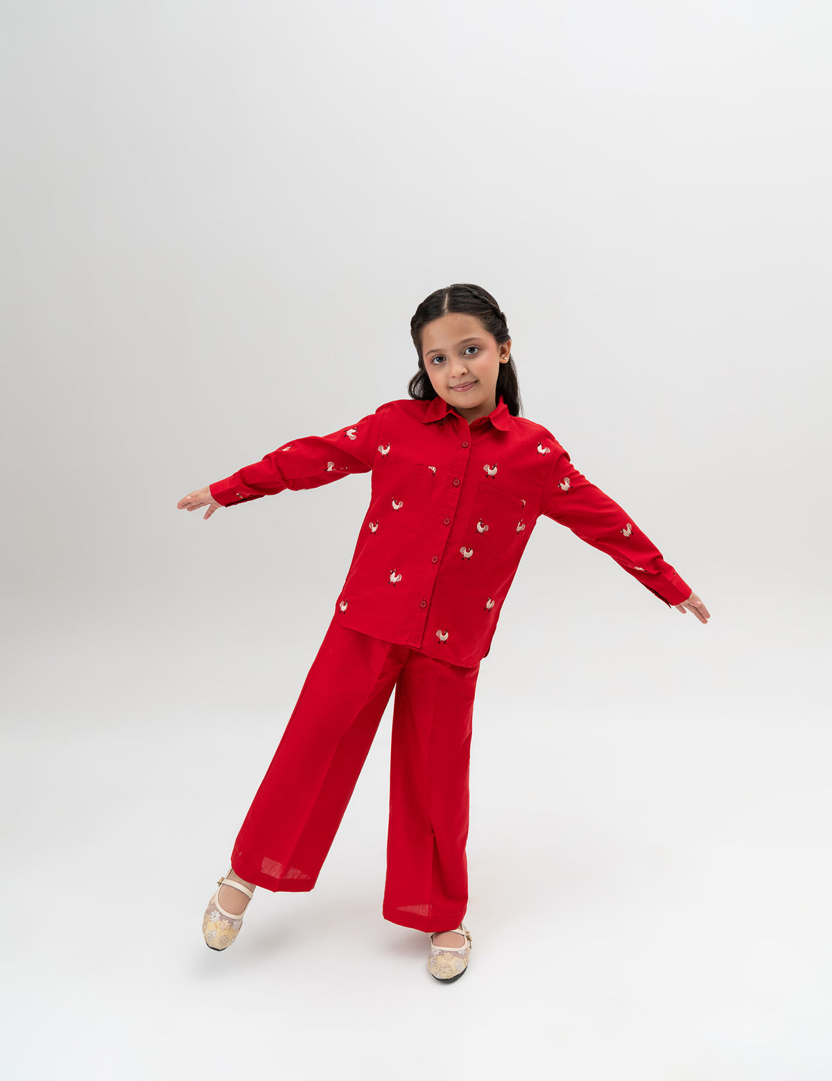 2 PIECE EMBROIDERED SUIT