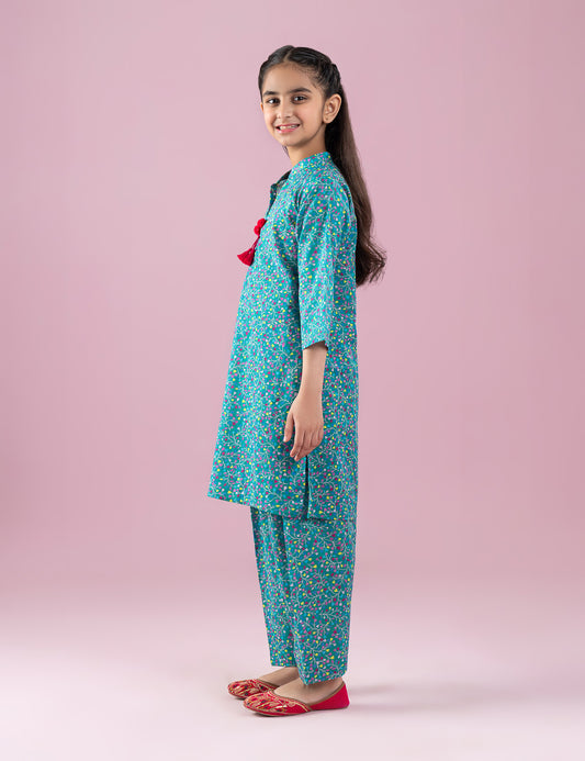 2 PIECE PRINTED SUIT