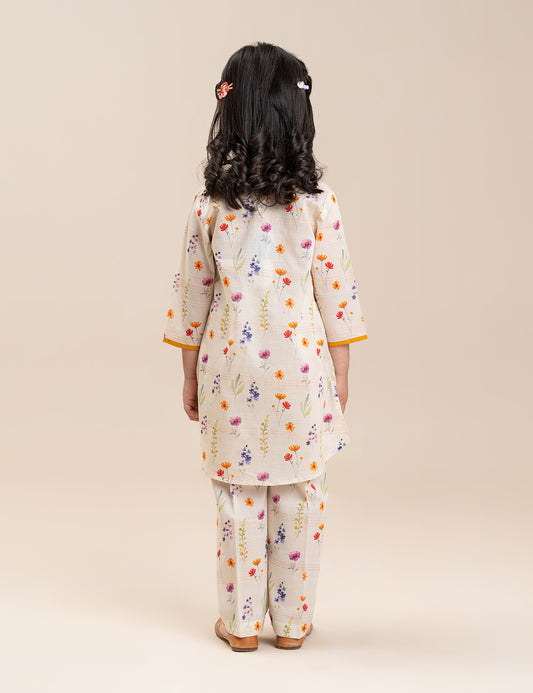 2 PIECE FLORAL PRINTED SUIT