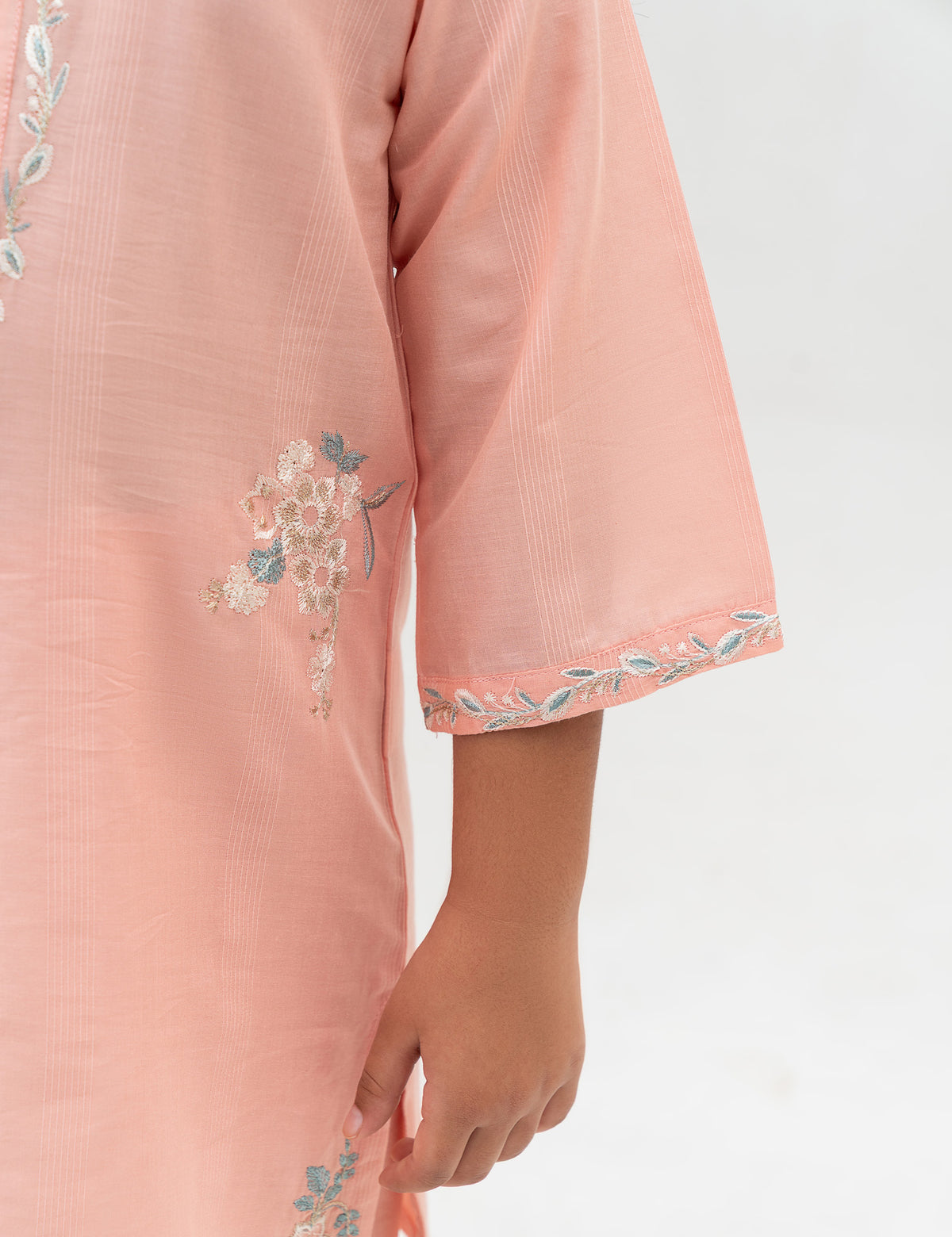 2 PIECE FLORAL EMBROIDERED SUIT